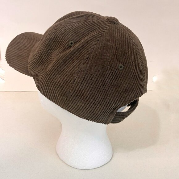 KBETHOS Corduroy 5-Panel Adjustable Baseball Cap Moss Green Fall Unisex - Picture 2 of 10